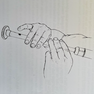 Position des doigts sur le practice